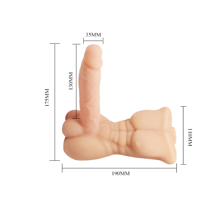  Sỉ Dương vật giả bán thân búp bê Bigger Man rung kích thích mạnh giá sỉ