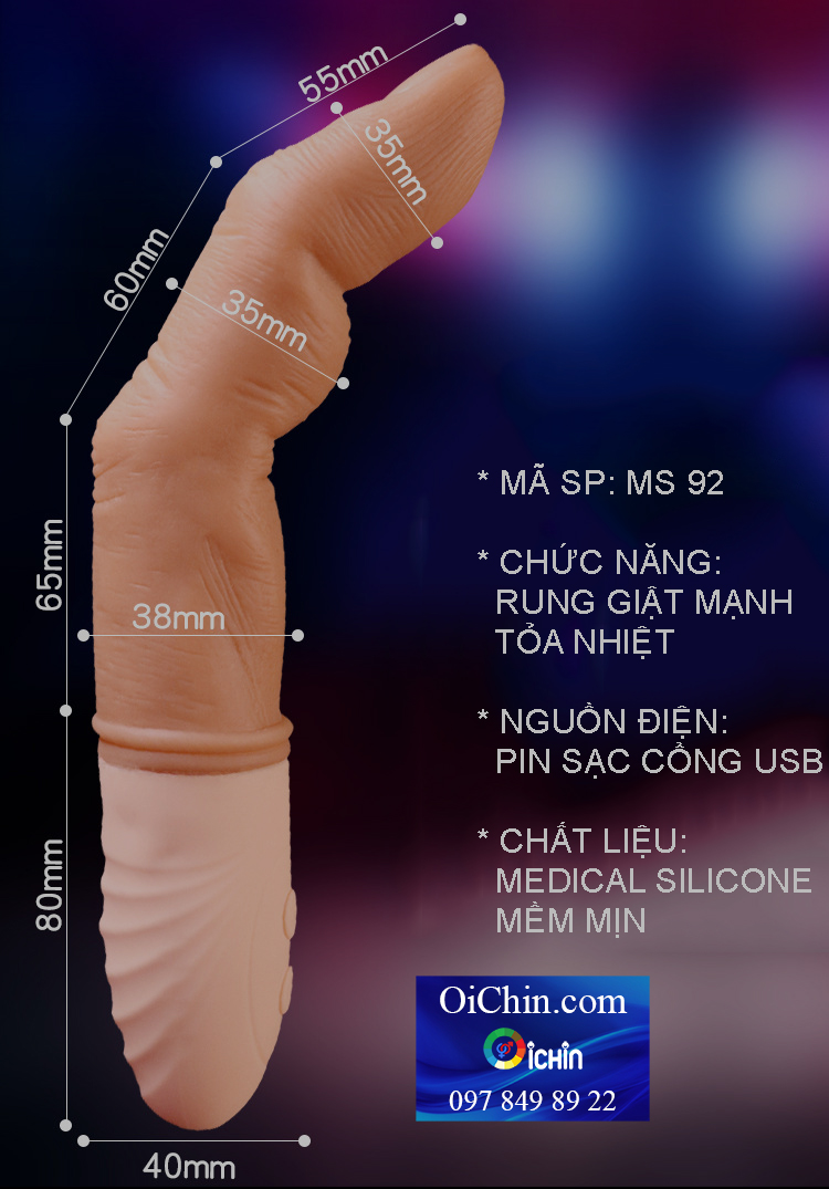  Đại lý Ngón tay rung JIUAI mạnh mẽ tỏa nhiệt nồng ấm như thật cao cấp