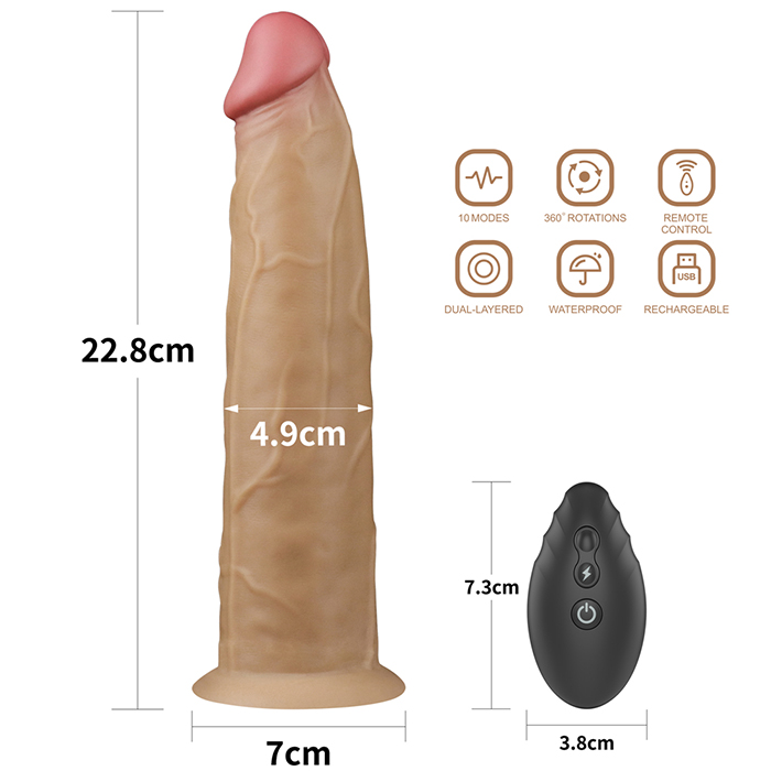  Bảng giá Lovetoy Platinum Silicone Rotator hàng khủng rung ngoáy 10 chế độ từ xa chính hãng