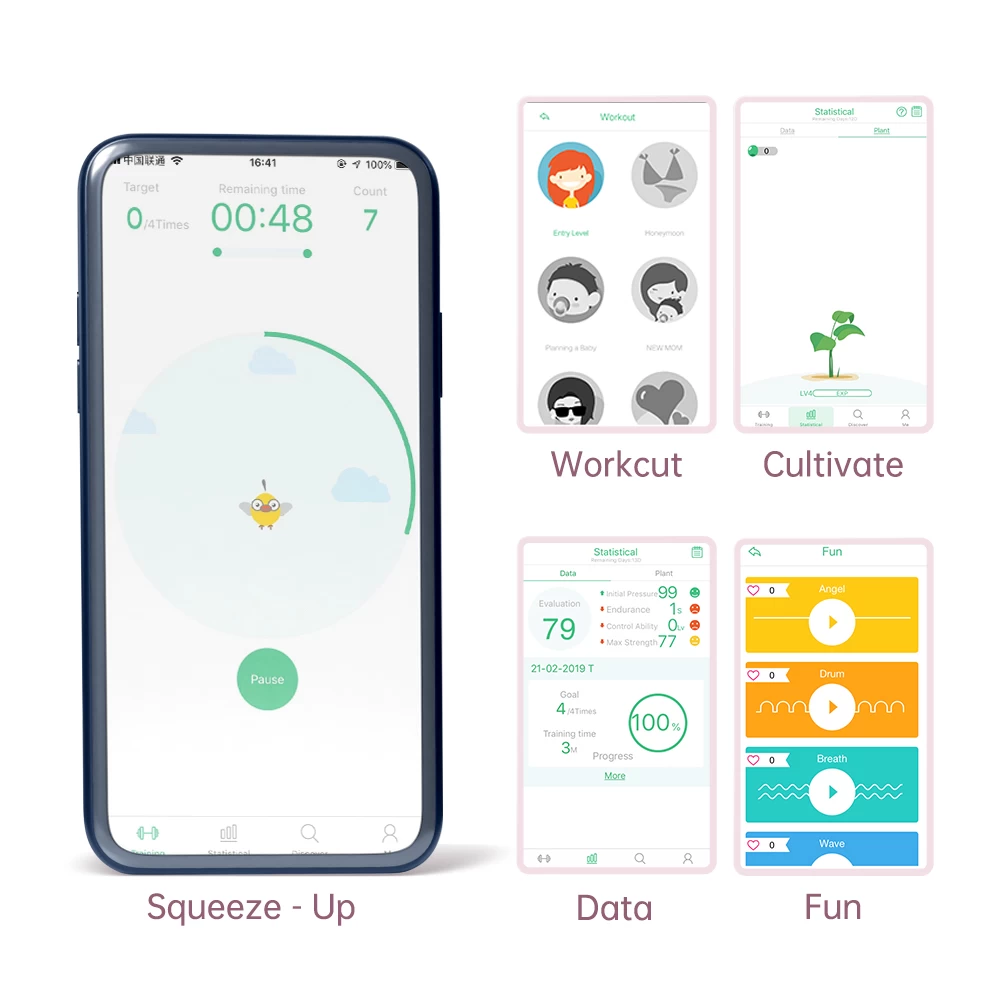 Nhập sỉ Magic Motion Fitcute Kegel Rejuve bài tập se khít và rung thông minh bằng điện thoại chính hãng