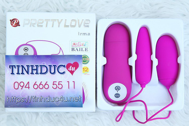  Phân phối Pretty Love Irma hai đầu silicone mềm mịn rung cực mạnh hàng xách tay