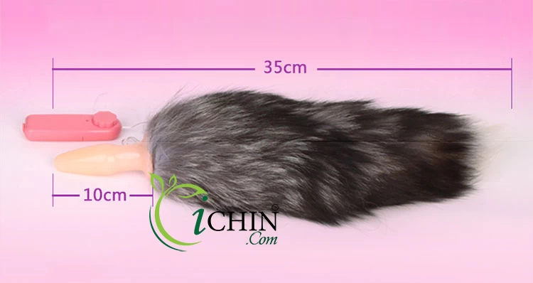  Địa chỉ bán Sextoy đuôi cáo silicone có rung mạnh mẽ 2 màu trắng và đen nhập khẩu