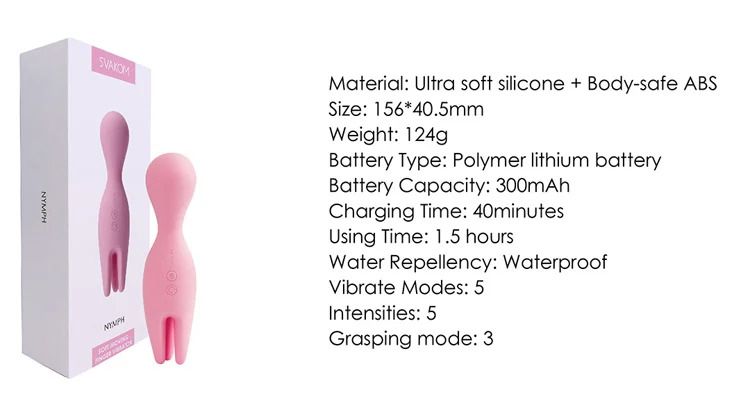  Phân phối Svakom NYMPH rung 2 đầu 25 chế độ cho đầu ti và âm đạo cao cấp